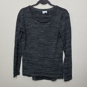 Columbia Charcoal Grey Long Sleeve Scoop Neck Pullover Shirt Women's Size Medium